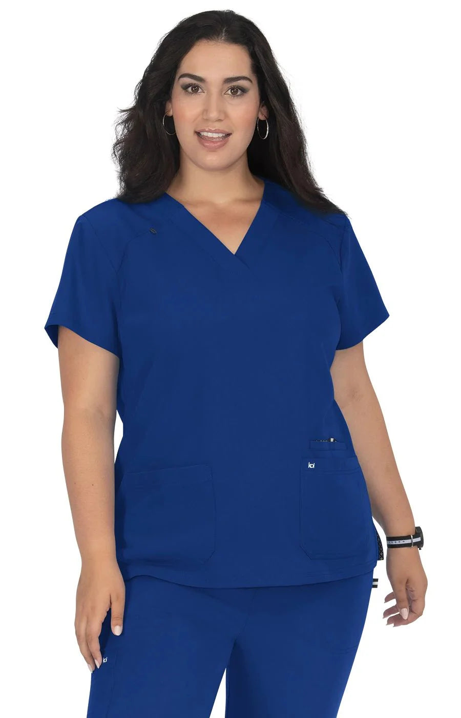 Koi Next Gen Hustle and Heart Women's 3-Pocket Stretch Scrub Top