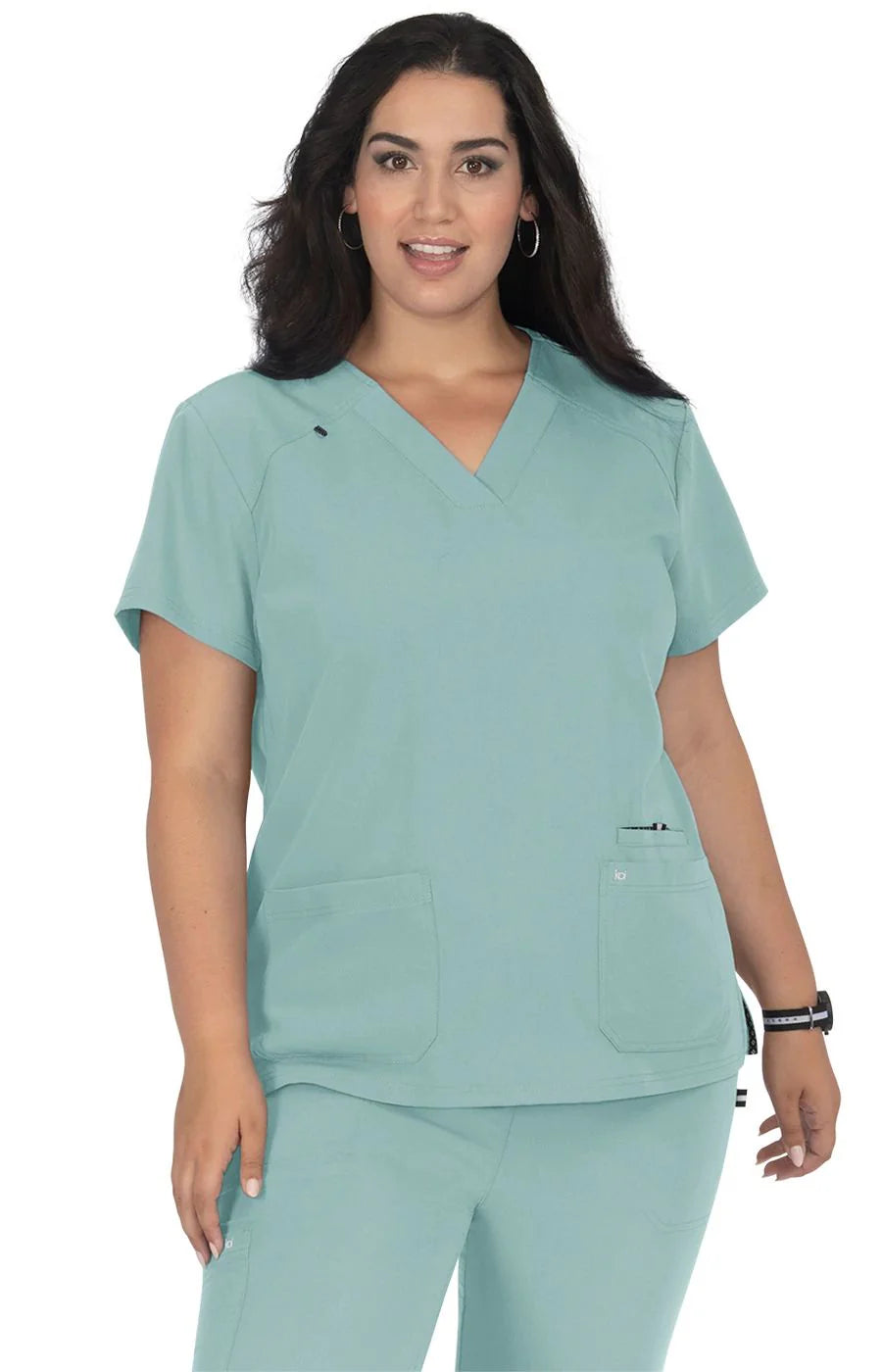 Koi Next Gen Hustle and Heart Women's 3-Pocket Stretch Scrub Top