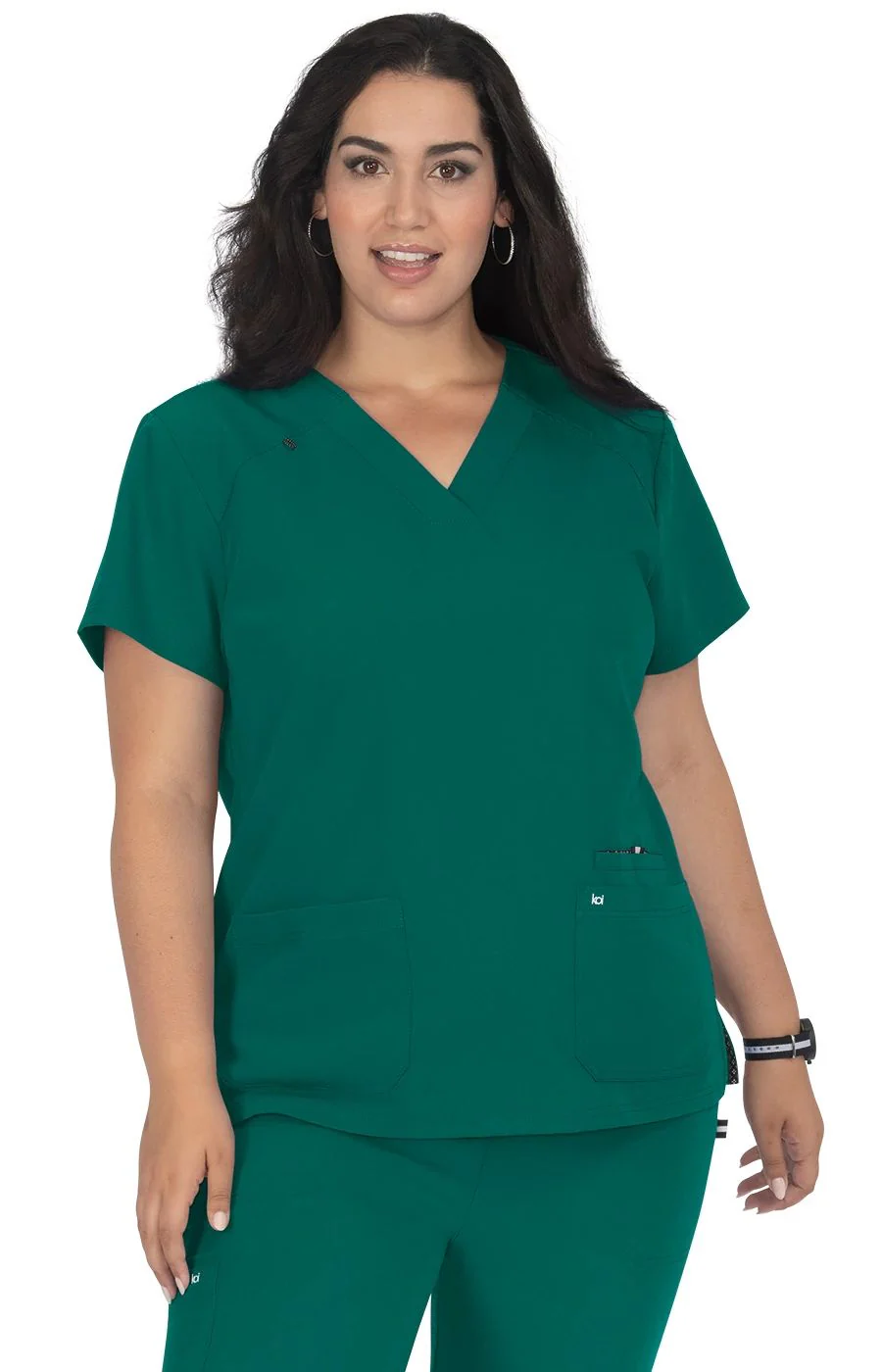 Koi Next Gen Hustle and Heart Women's 3-Pocket Stretch Scrub Top